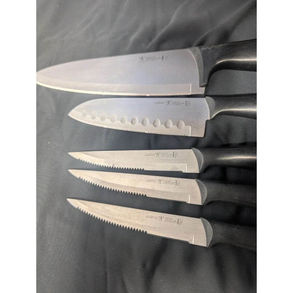 J.A. Henckels International Silver Cap 5-Piece Kitchen Knife Set